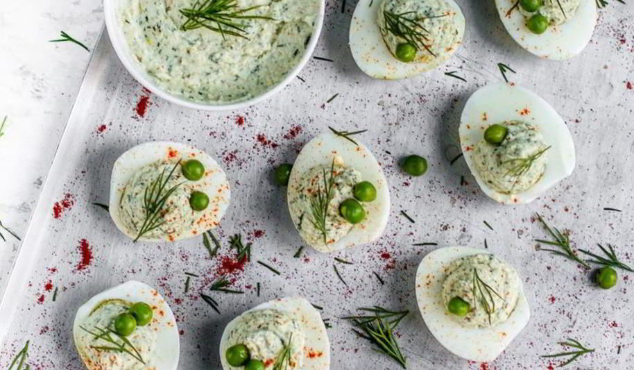 Рецепт яиц с муссом из рыбы