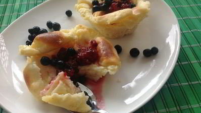 нежный манный пудинг с маскарпоне