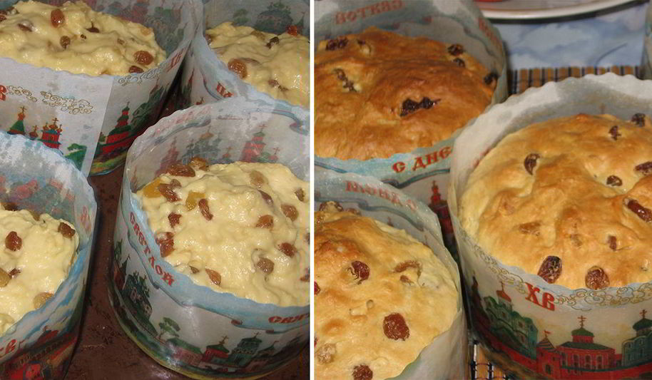 Рецепт бездрожжевого творожного кулича