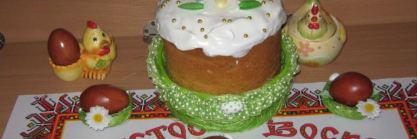 Кулич с апельсиновой цедрой и вяленой клюквой