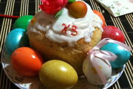 Кулич с шафраном