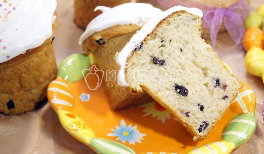 Рецепт пасхального кулича с изюмом