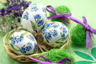 Пасхальные яйца Цветочный декупаж