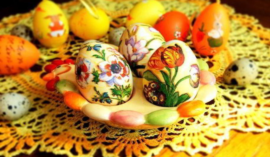 Рецепт пасхальных яиц в технике декупаж