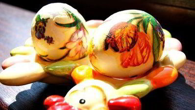 пасхальные яйца в технике декупаж