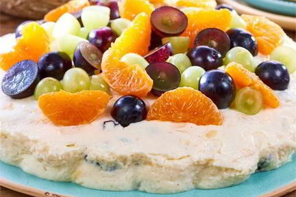 Творожная пасха с фруктами