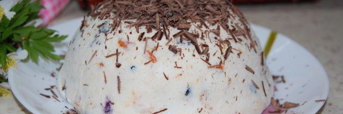 Творожная пасха с сухофруктами