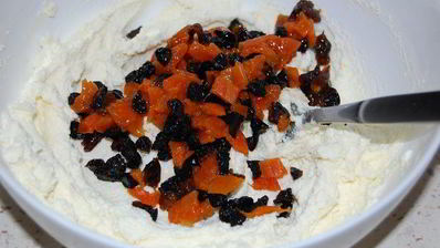 творожная пасха с сухофруктами