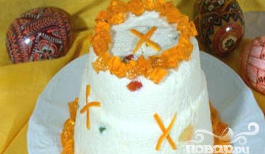 Рецепт творожной пасхи с цукатами