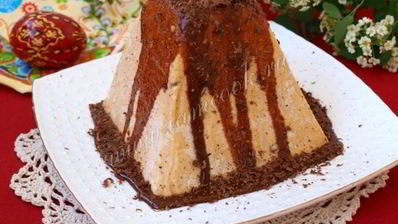 творожная пасха с вареной сгущенкой