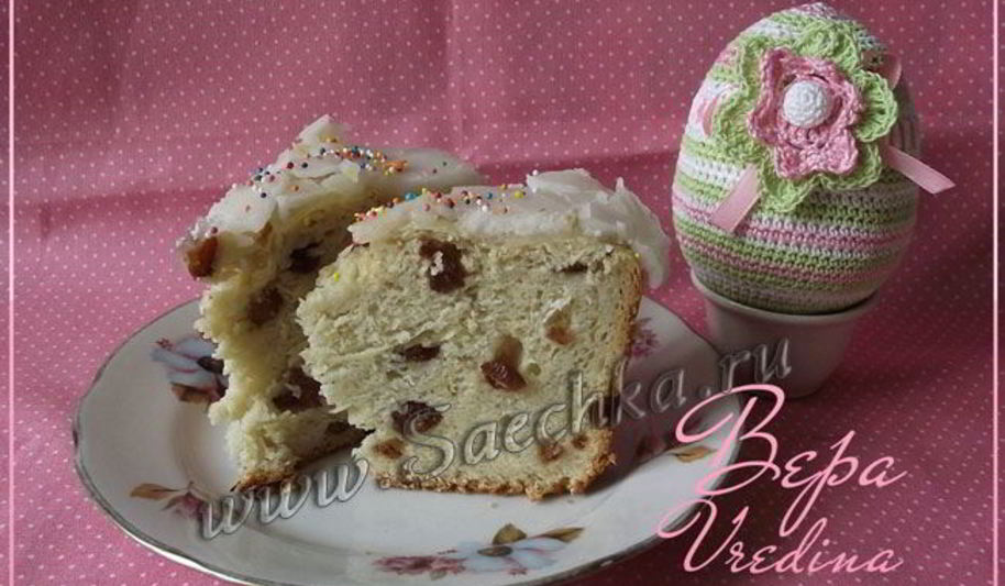 Рецепт заварного кулича без яиц