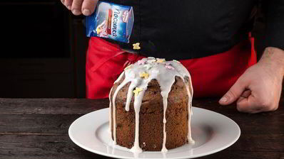 желтковый кулич с ромом