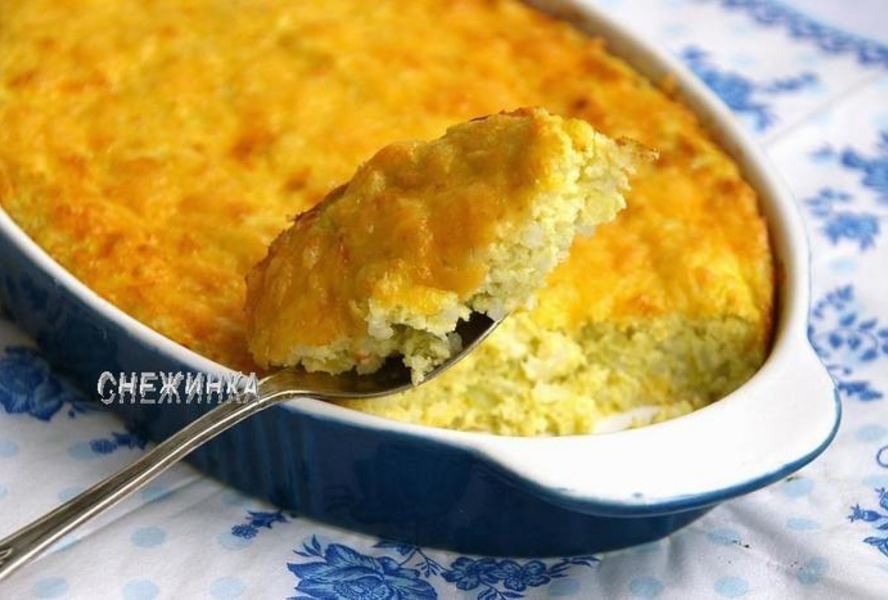 Пудинг из цветной капусты