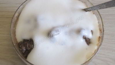 пудинг ванильно-шоколадный