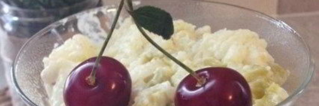 Рисовый пудинг с ревенем