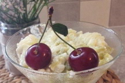 Рисовый пудинг с ревенем