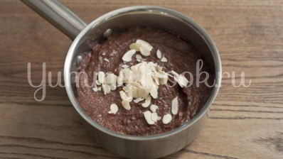 шоколадный десерт из манной крупы