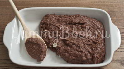 шоколадный десерт из манной крупы