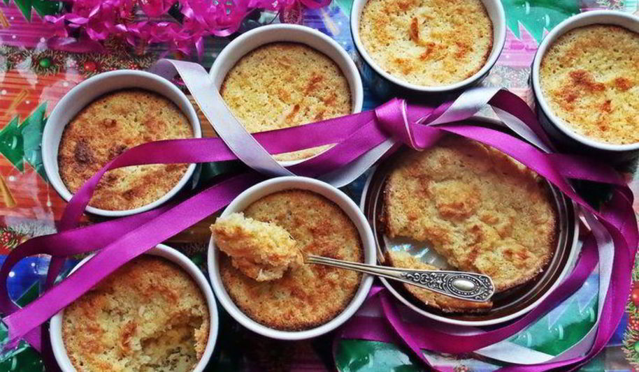 Рецепт ананасового суфле с кокосом