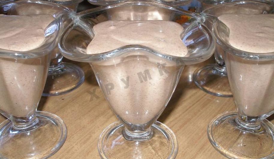Рецепт десерта шоколадного крем суфле