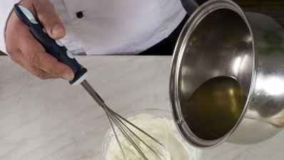 сметанное суфле с ягодами