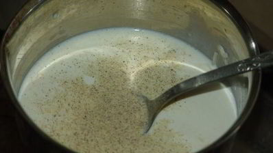 суфле из брокколи со шпинатом, рыбным филе и лесными грибами