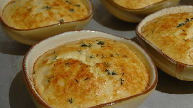 суфле из козьего сыра и тимьяна