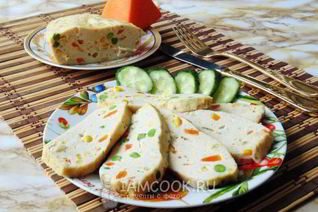 Суфле из курицы с овощами