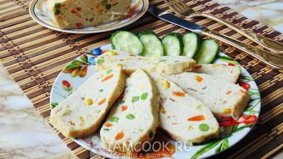 суфле из курицы с овощами