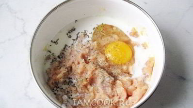 суфле из курицы с овощами