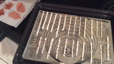 суфле из тыквы, медовый крамбл, облепиховые сорбет и ганаш