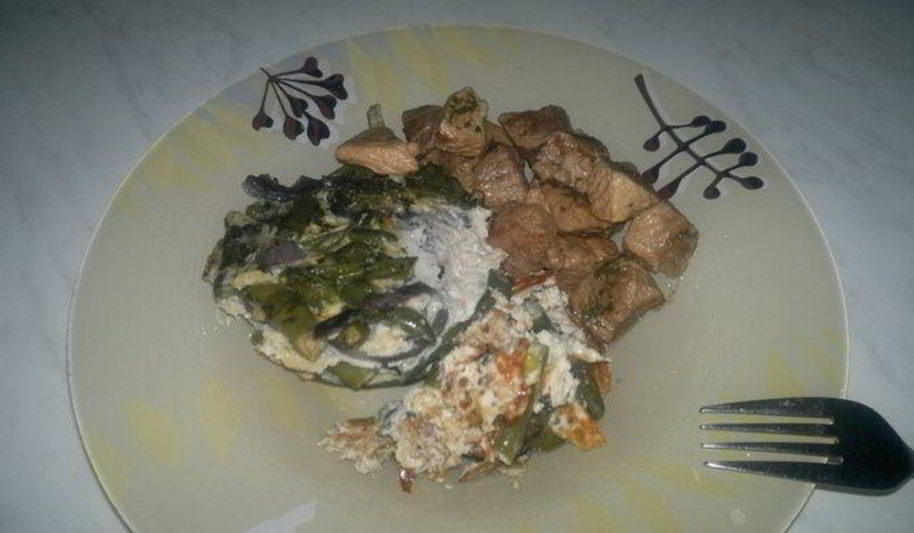 Рецепт суфле со стручковой фасолью и свинина в итальянском стиле