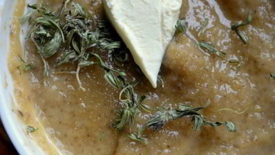 свекольно-грибное суфле