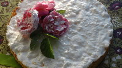 торт-суфле цветочное облако