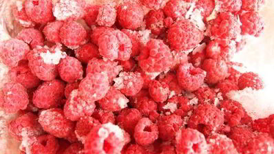 творожно-малиновое суфле