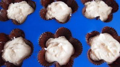 творожно-малиновое суфле