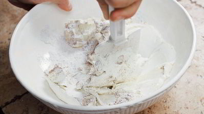 быстрый тирамису с малиной и мятой