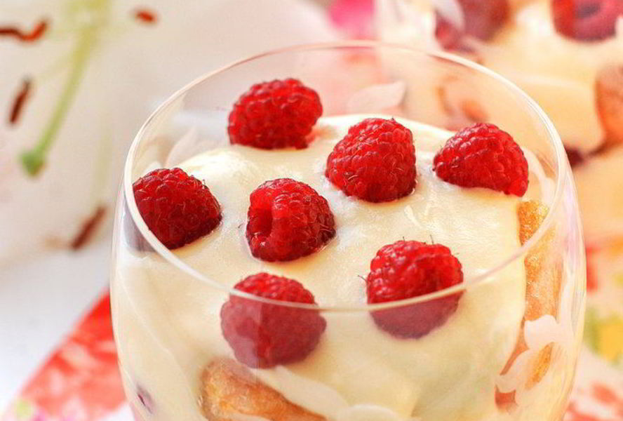 Тирамису с малиной