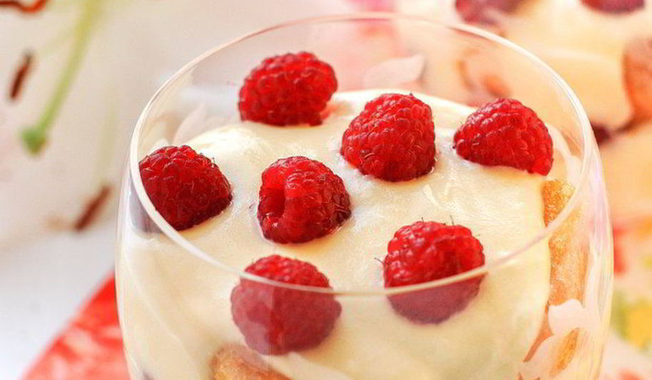 Рецепт тирамису с малиной