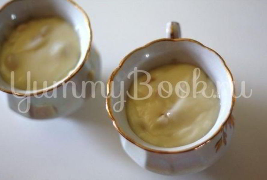 Ванильный пудинг с изюмом