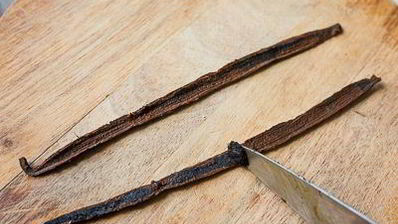 ванильный пудинг с персиками