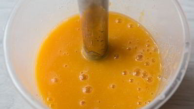 ванильный пудинг с персиками