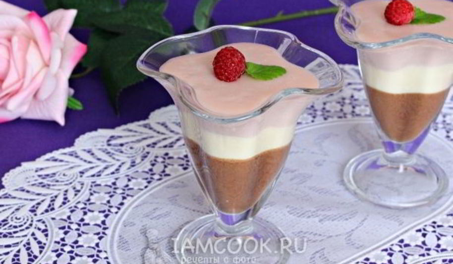 Рецепт желе со сметаной слоями