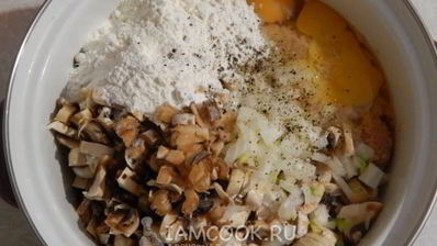 драники с грибами