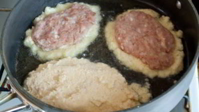 драники с мясом