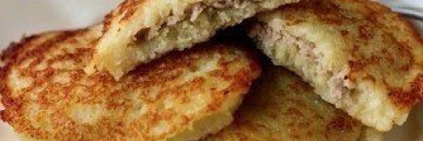 Картофельные драники с мясом