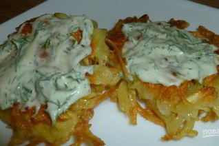 Картофельные драники с сыром