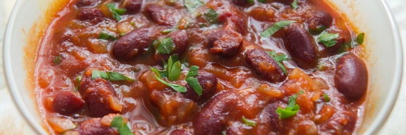 Гарнир из красной фасоли