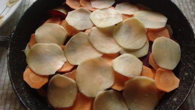 гарнир из печеных овощей