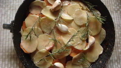 гарнир из печеных овощей